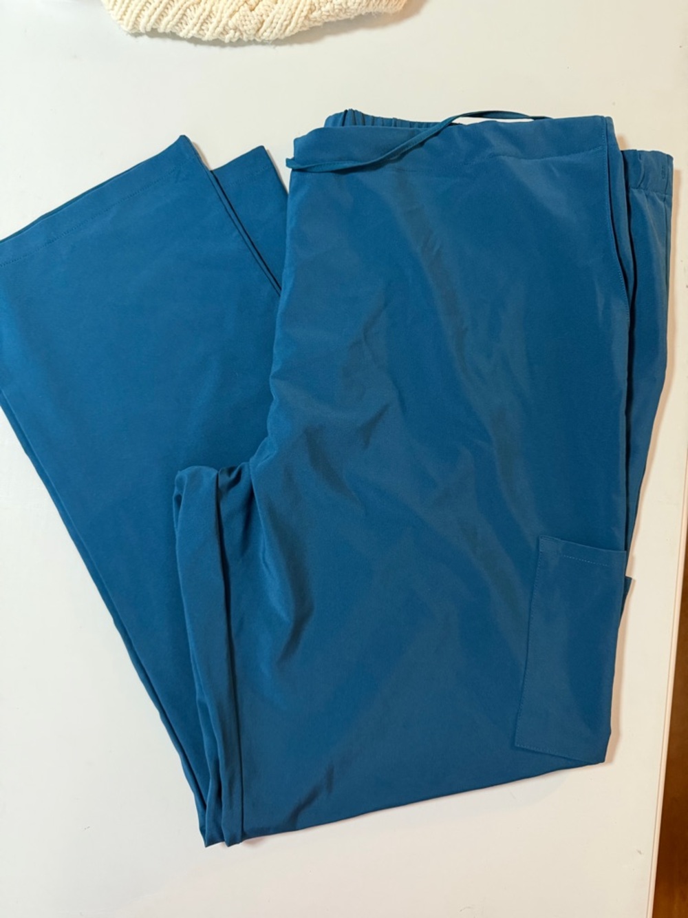 Womens teal Relaxed Fit Scrub Pants